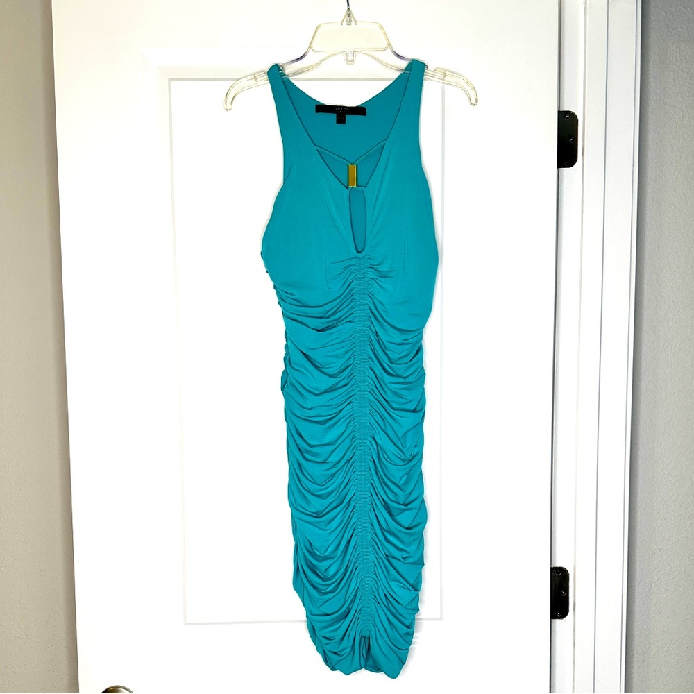 GUESS | Slinky Mini dress | Turquoise| Size: S